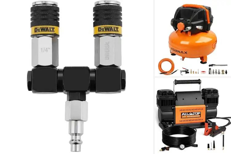 Detailed view of Best Dual Coupler Air Compressors