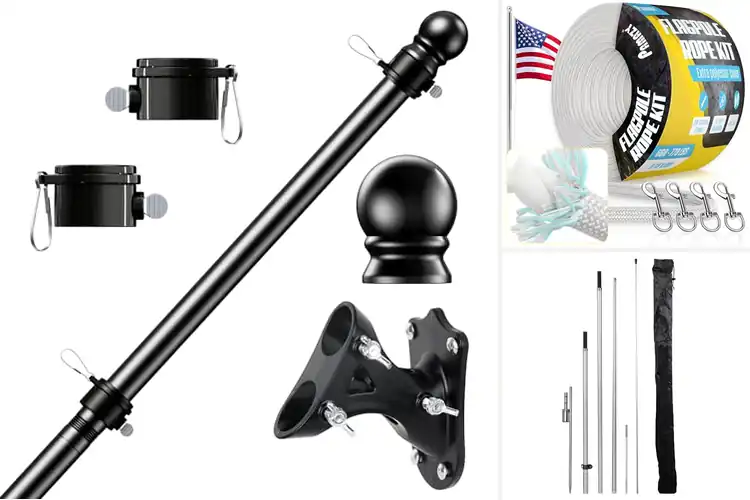 Detailed view of Best Durable Flagpole Kits