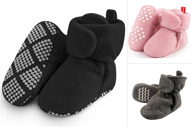 Detailed view of Best Fleece Baby Booties 6-12 Months