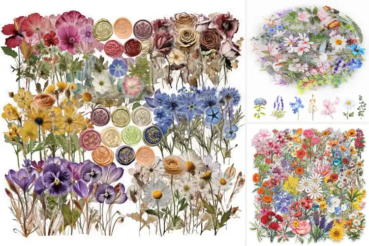 Detailed view of Best Floral Stickers