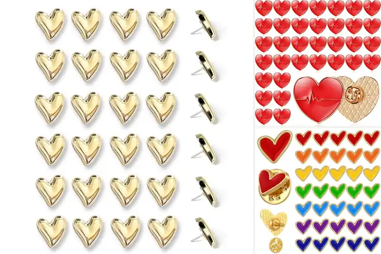 Detailed view of Best Heart Pins: Elevate Your Style & Décor Instantly