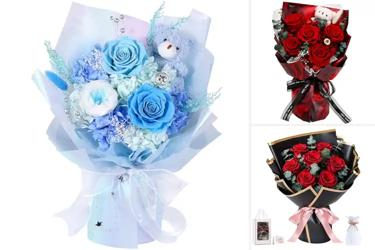 Detailed view of Best Just Because Flower Bouquets