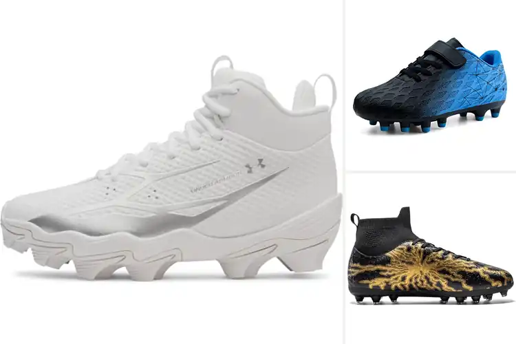 Detailed view of Best Kids Football Cleats