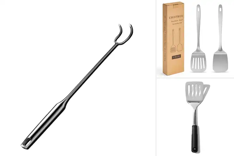 Detailed view of Best Stainless Steel Food Flippers