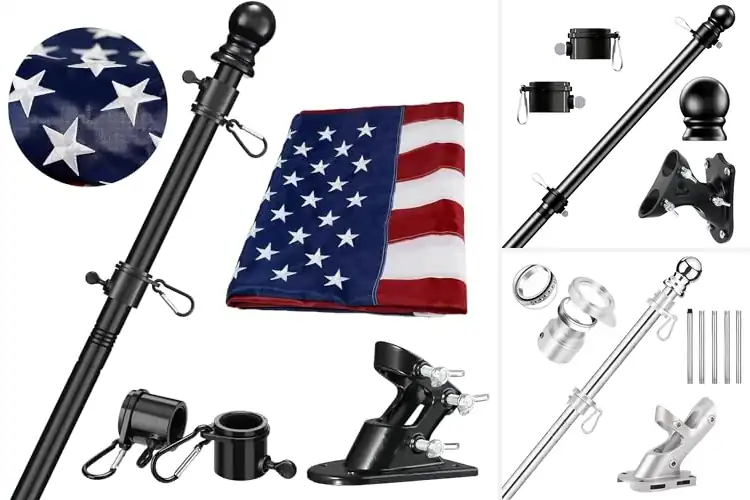 Detailed view of Best Tangle Free Flagpole Kits