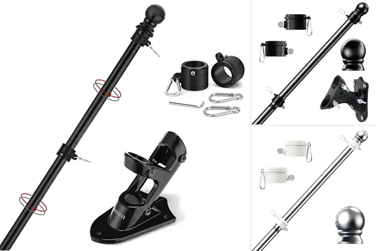 Detailed view of Best Wall Mount Flag Poles