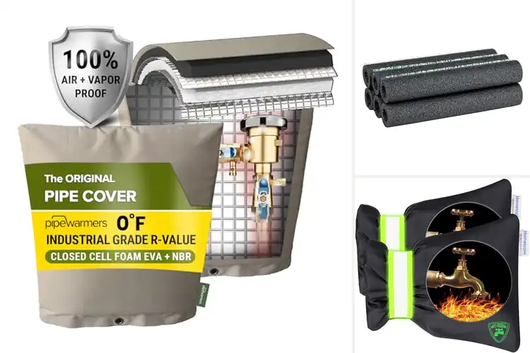 Detailed view of Best Winter Pipe Insulation Covers